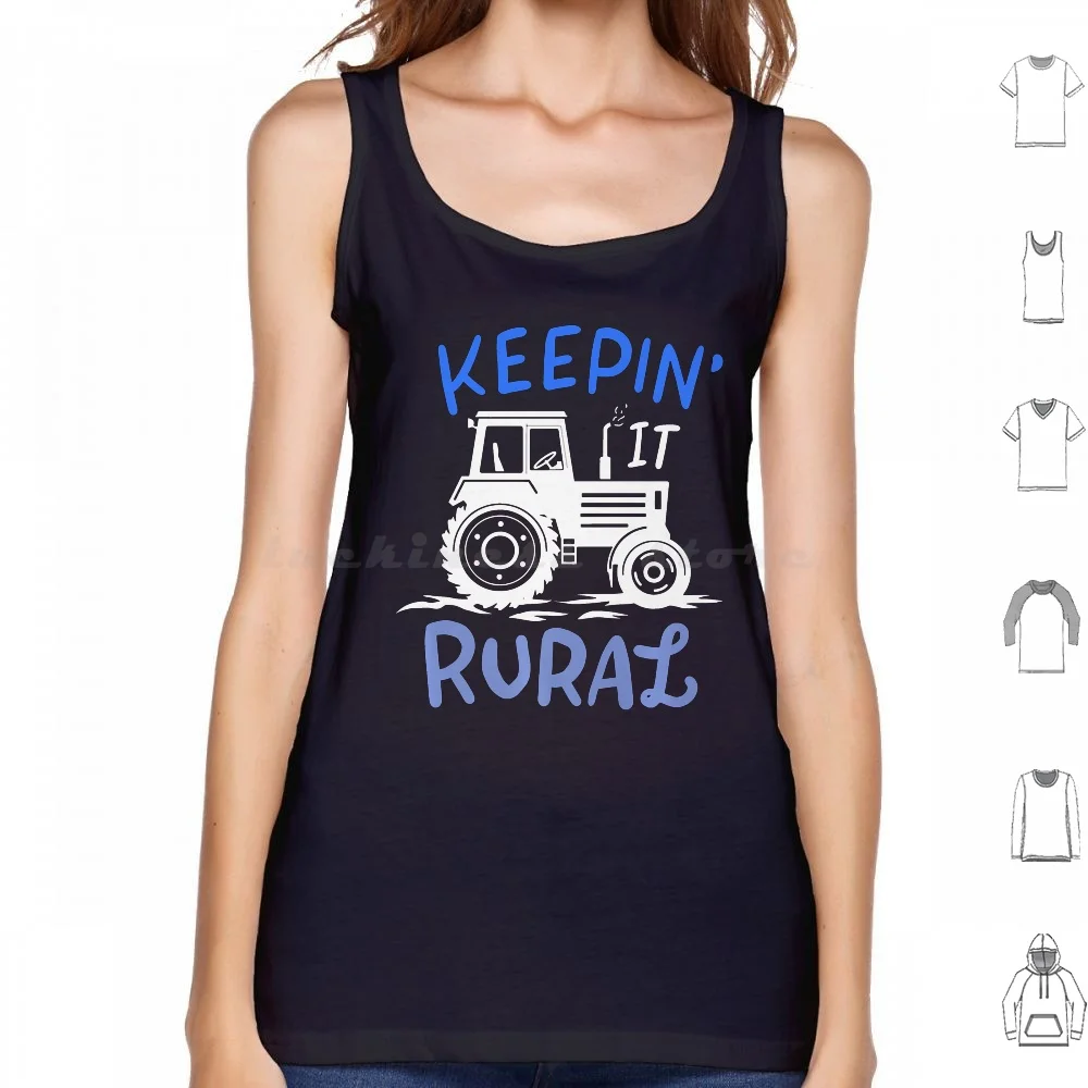 

Farmer Keeping It Rural Tshirt Tractor Farm Cow Farming Gift Premium T-Shirt Tank Tops Print Cotton Farmer Keeping It