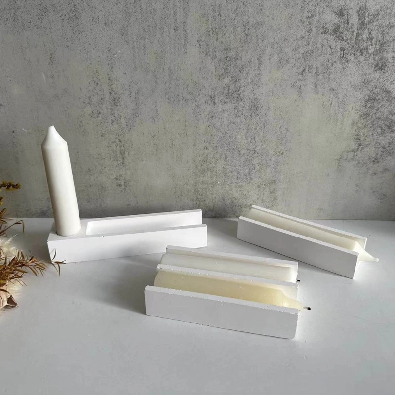 Многоразовый литой подсвечник удлиненный силиконовый DIY 3D ремесла милые формы