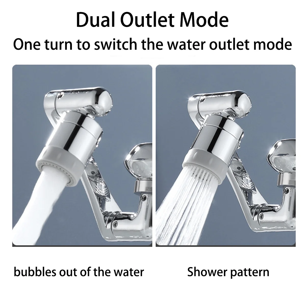 Универсальный поворотный распылитель для смесителя на 1080 ° насадка кухонного