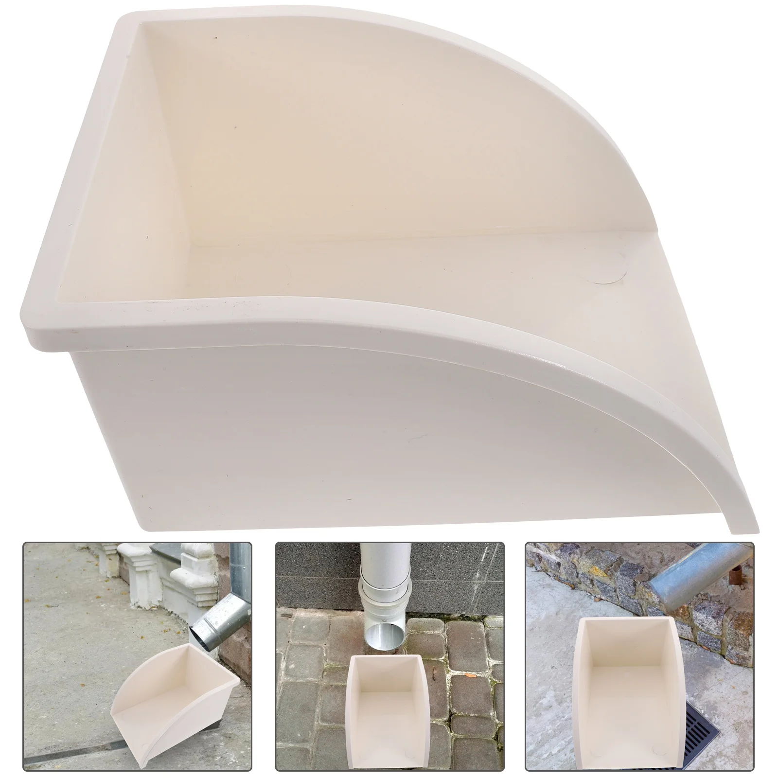 

Water Dustpan Plastic Strainers Downspout Splash Pan Splash Block Guards Catching System Collection
