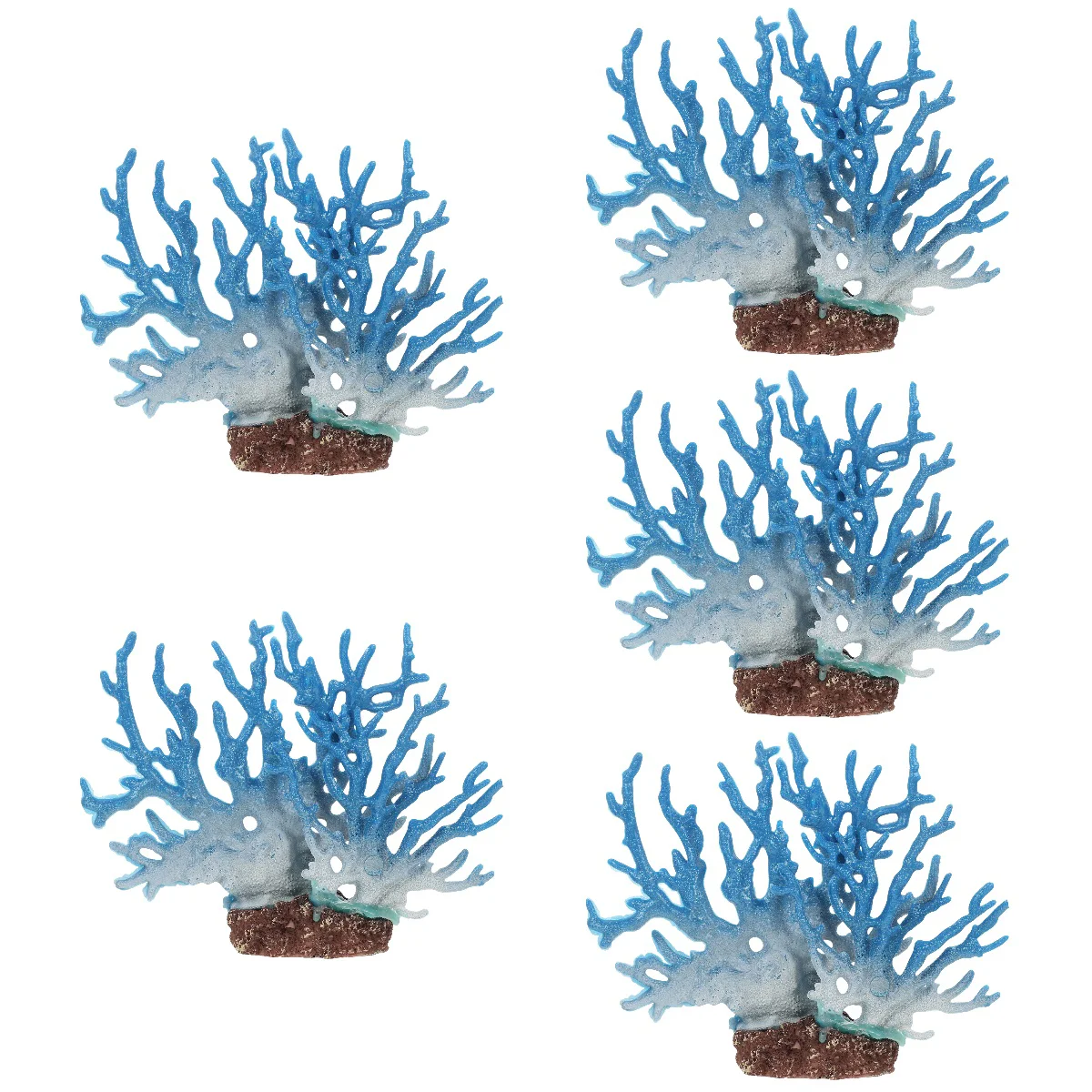 

5pcs Fake Coral Resin Coral Reef Decor for Fish Tank Aquarium Landscape Decor