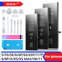 2022 zero cycle high quality battery for iphone 5 6 6s 5s se 7 8 plus x xs max 11 pro mobile phone with free tools sticker
