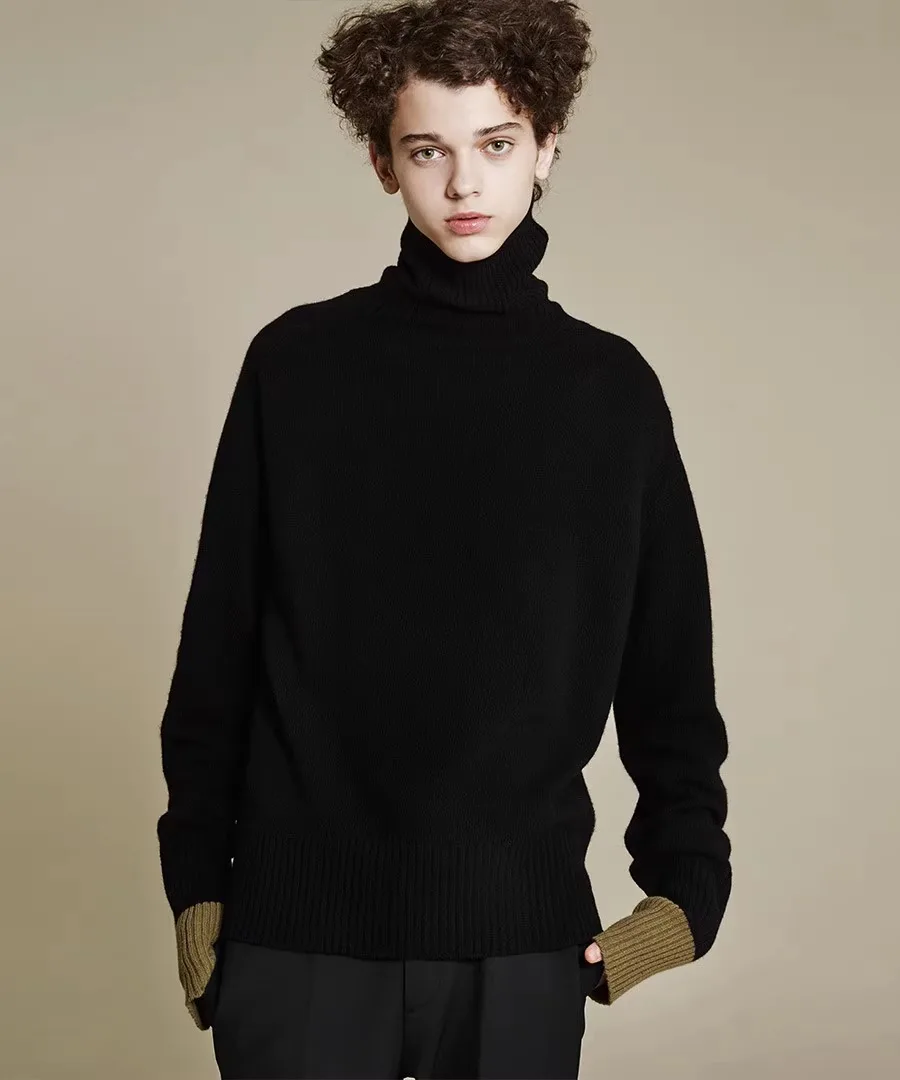 Свитер женский из 100% чистого кашемира с высоким воротником