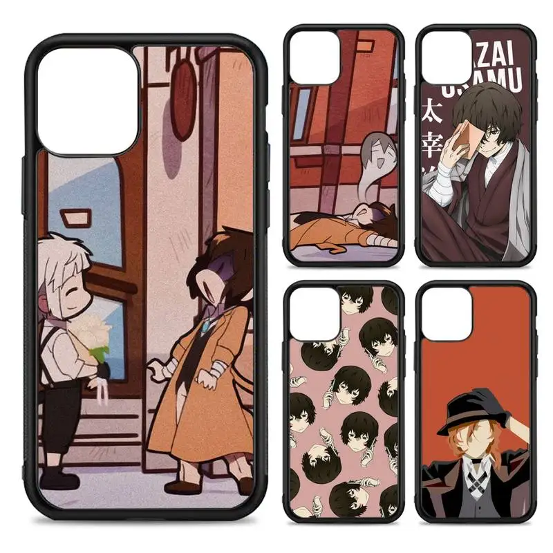 

Japan anime bungou stray dogs Dazai Osamu Silicone PC+TPU Case for iPhone 11 12 13 Pro Max 8 7 6 Plus X SE XR Hard Fundas