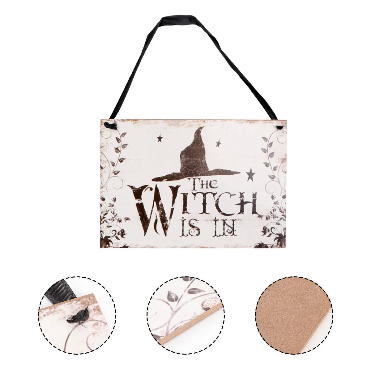 

Witch Sign Hangingdoor Decoration Decorations Tags Wall The Signsis Welcome Wooden Plaque Hanger Tag Party