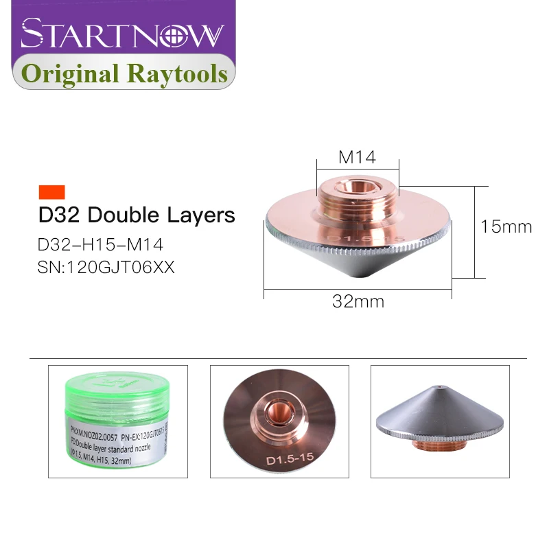 

Лазерные сопла Raytools D32мм для BT240 BM109