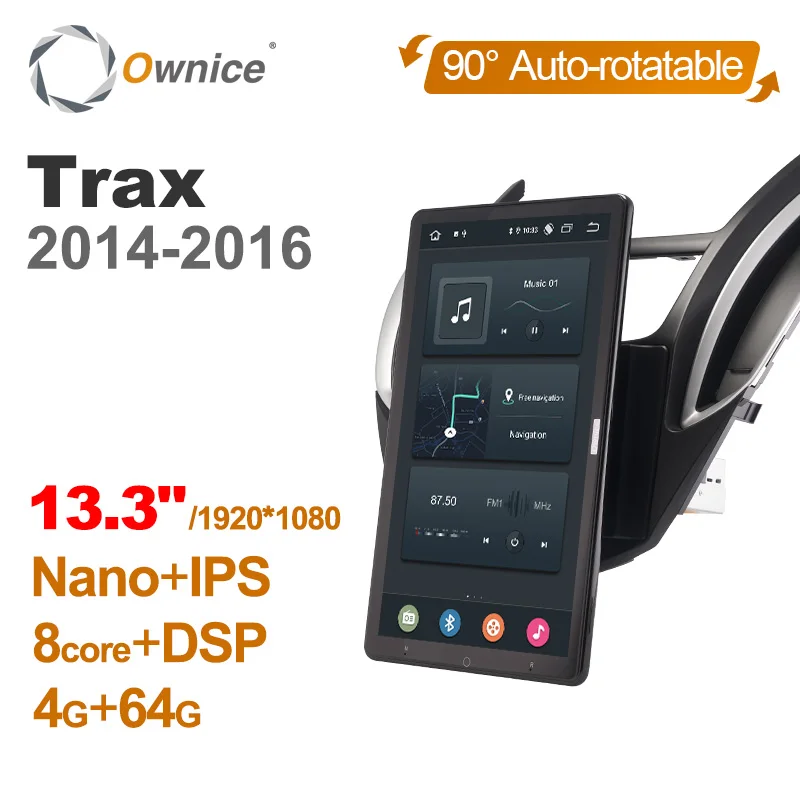 Android 10.0 Ownice Car Radio 1din for Chevrolet Trax 2014 - 2016 Car Auto Audio Video System Unit HDMI 13.3 Inch 1920*1080 Android 10.0 Ownice Car Radio 1din for Chevrolet Trax 2014 - 2016 Car Auto Audio Video System Unit HDMI 13.3 Inch 1920*1080