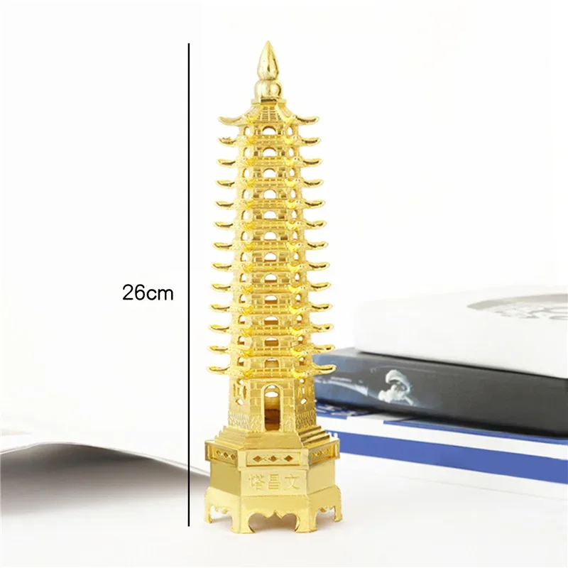 Фэн-шуй 9/13 уровней сплава 3D модель китайская Венчан Пагода башня ремесла статуя