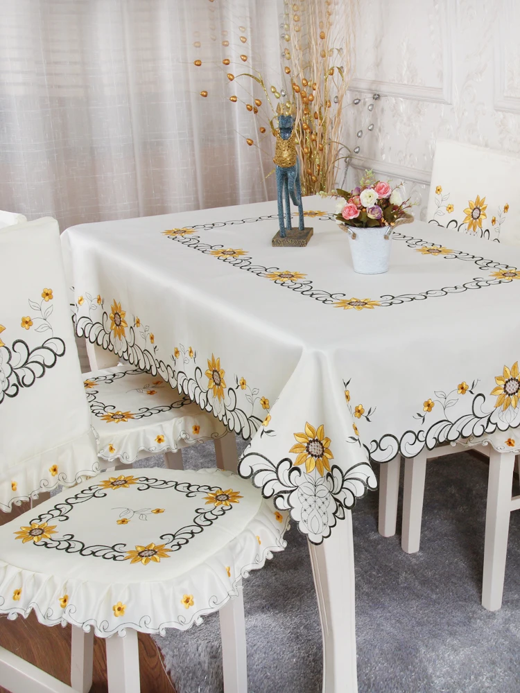 

Роскошная скатерть для стола, художественный чехол для стола и стула, Современная Минималистичная прямоугольная домашняя скатерть