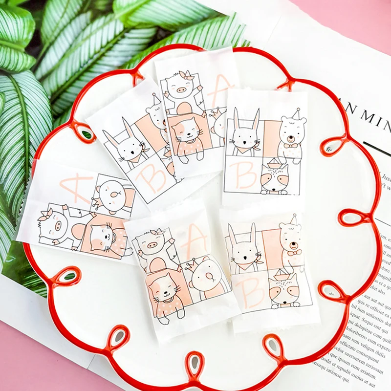 100 шт. мультяшная сумка для молока даты снежинки кондитерских конфет герметичная