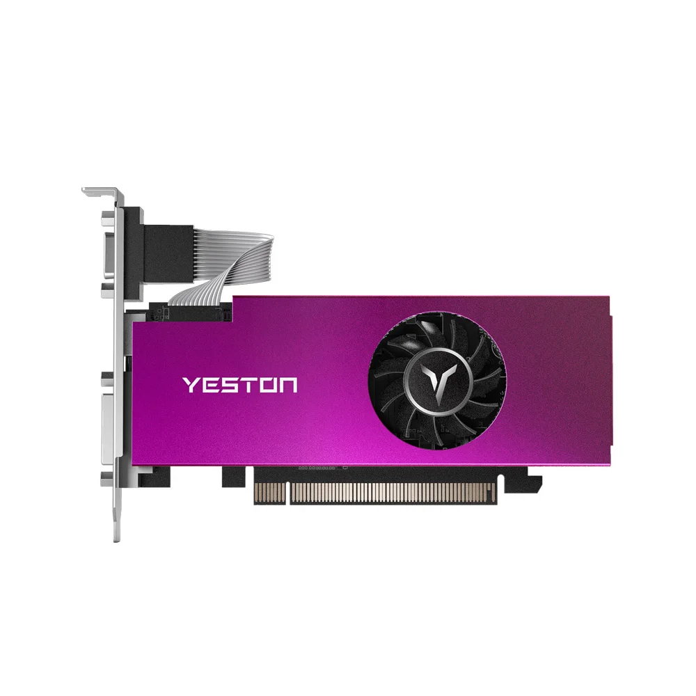 

Yeston RX550-4G D5 LP графическая карта Radeon Chill 4 Гб памяти GDDR5 6000 бит МГц VGA + HD MI + DVI-D GPU