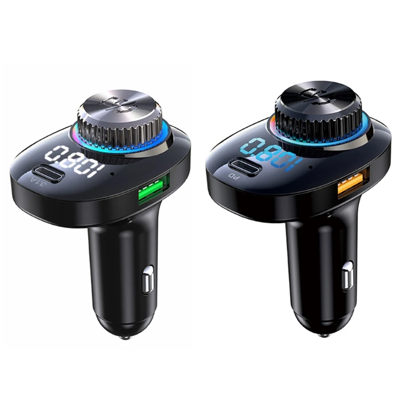 

Light Weight Car MP3 Music Player FM Transmitter Bluetooth-compatible5.0 Adapter