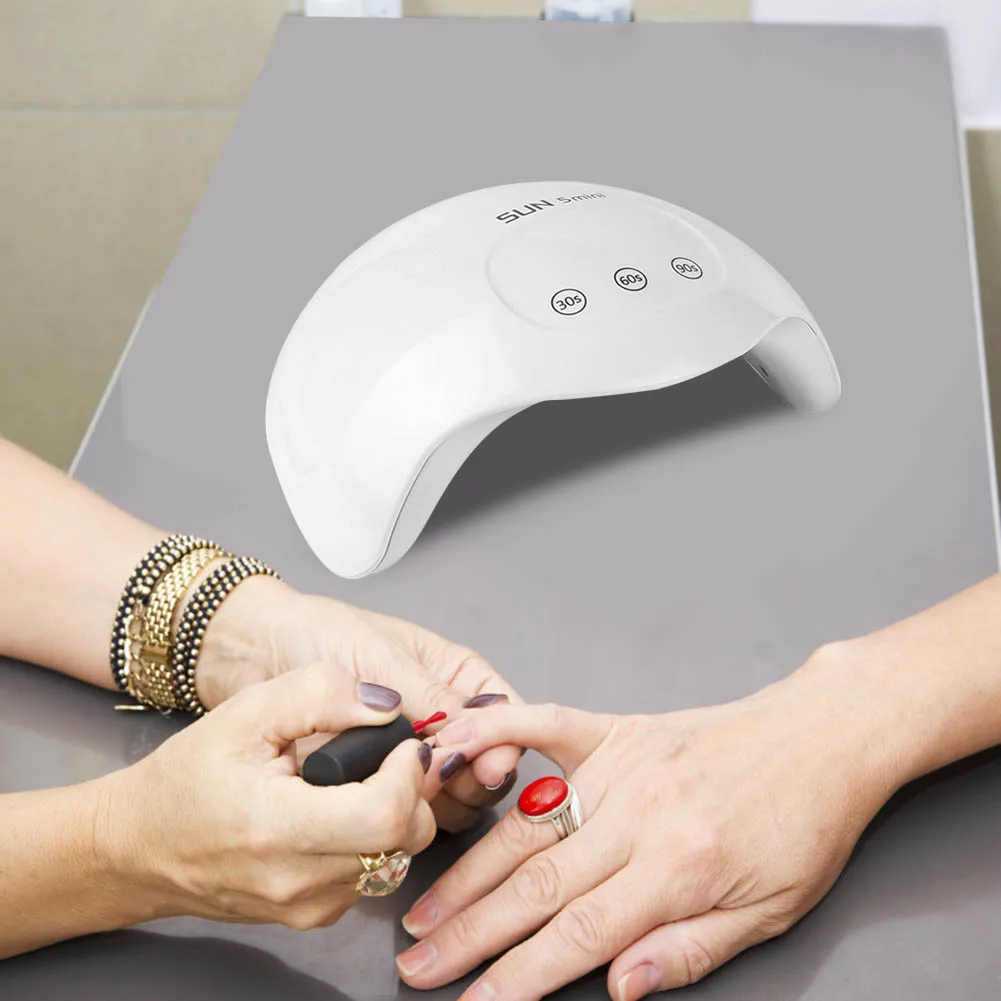 

24W Induction UV LED Nail Lamp Timer Manicure Nail Dryer Bake Glue Light Machine Phototherapy Plastic LED Heating Lamp