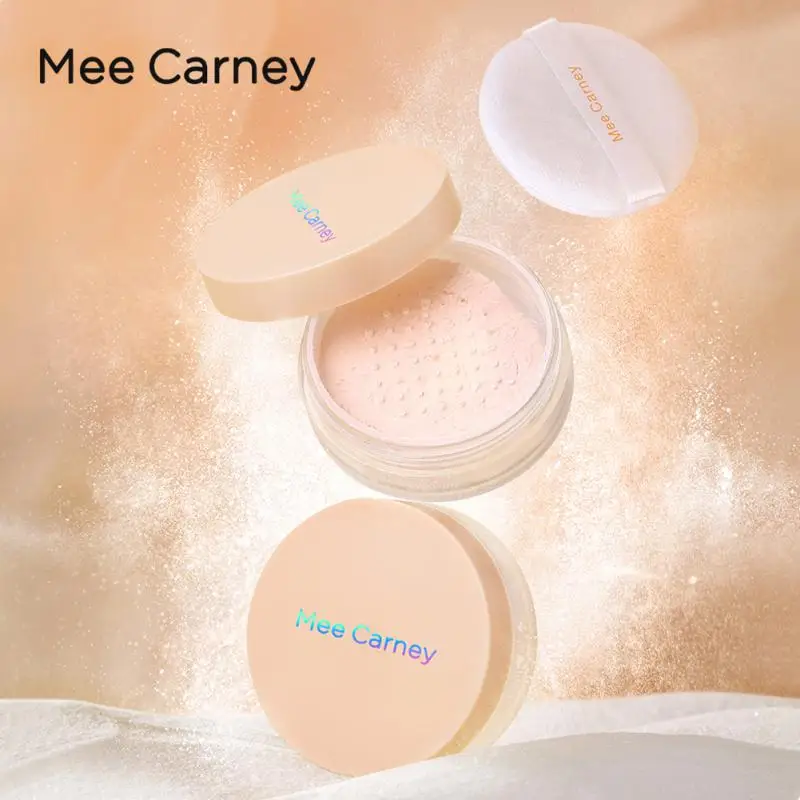 

2 Colors Makeup Loose Powder Transparent Finishing Powder Waterproof Non-tipping Cosmetic Puff For Face Finish Setting With Puff