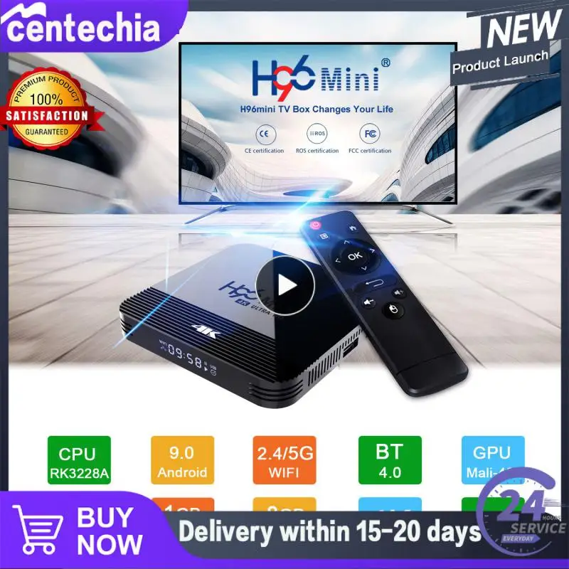 

H96 smart 4K tv box android 2020 WIFI BT4.0 Set Top Box support Portuguese Spanish Russian SKYPE facebook twitter Google TV 8g