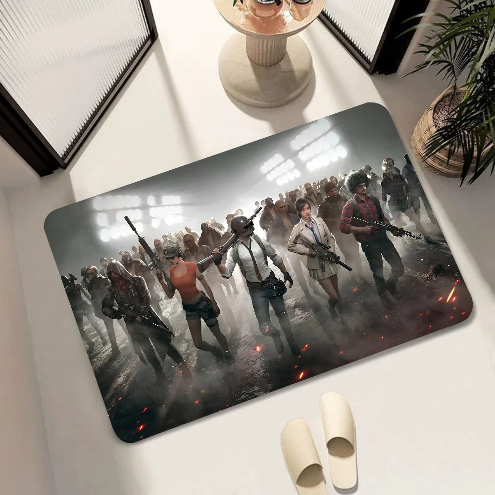 P-Playerunknowns Battlegrounds Напольный Коврик 1 Шт. Противоскользящий Резиновый Ковер Для