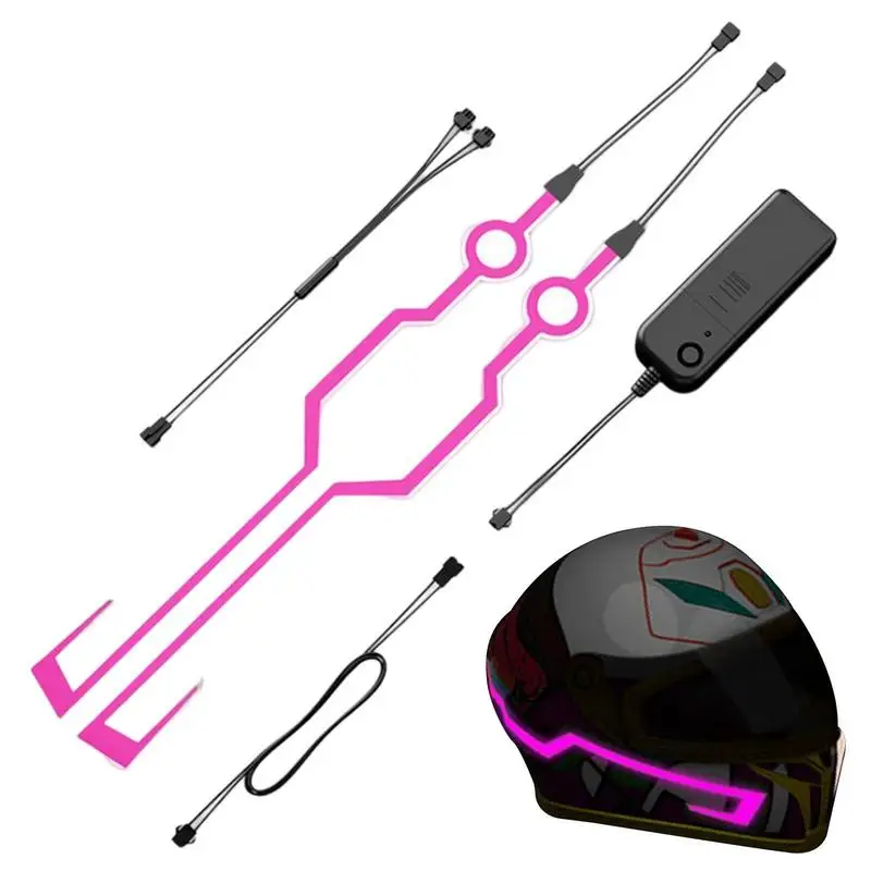 

Motorcycle Helmet LED Warning Light Strip Night Riding Safety Enhancement Waterproof Motorcycle Helmet Light Bar For Bike Tools