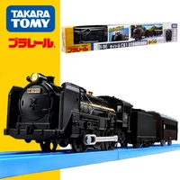takara tomy electric three section train track steam electric pule road s29 alloy toy high speed railway sightseeing train