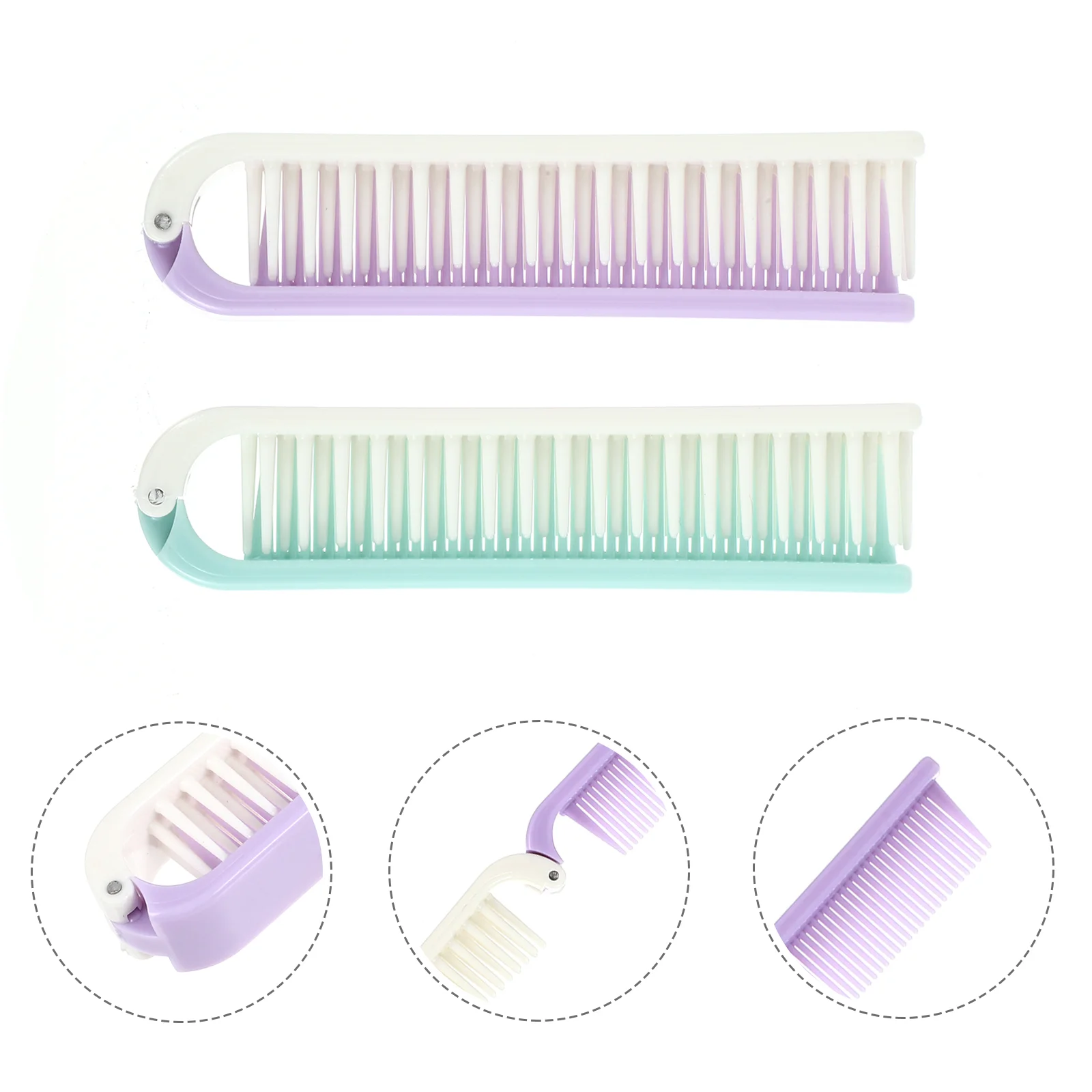 

Comb Hair Travel Anti Static Close Men Women Mini Straight Hairdressing Teethed Purse Locker Folding Gym Car Brush Kid