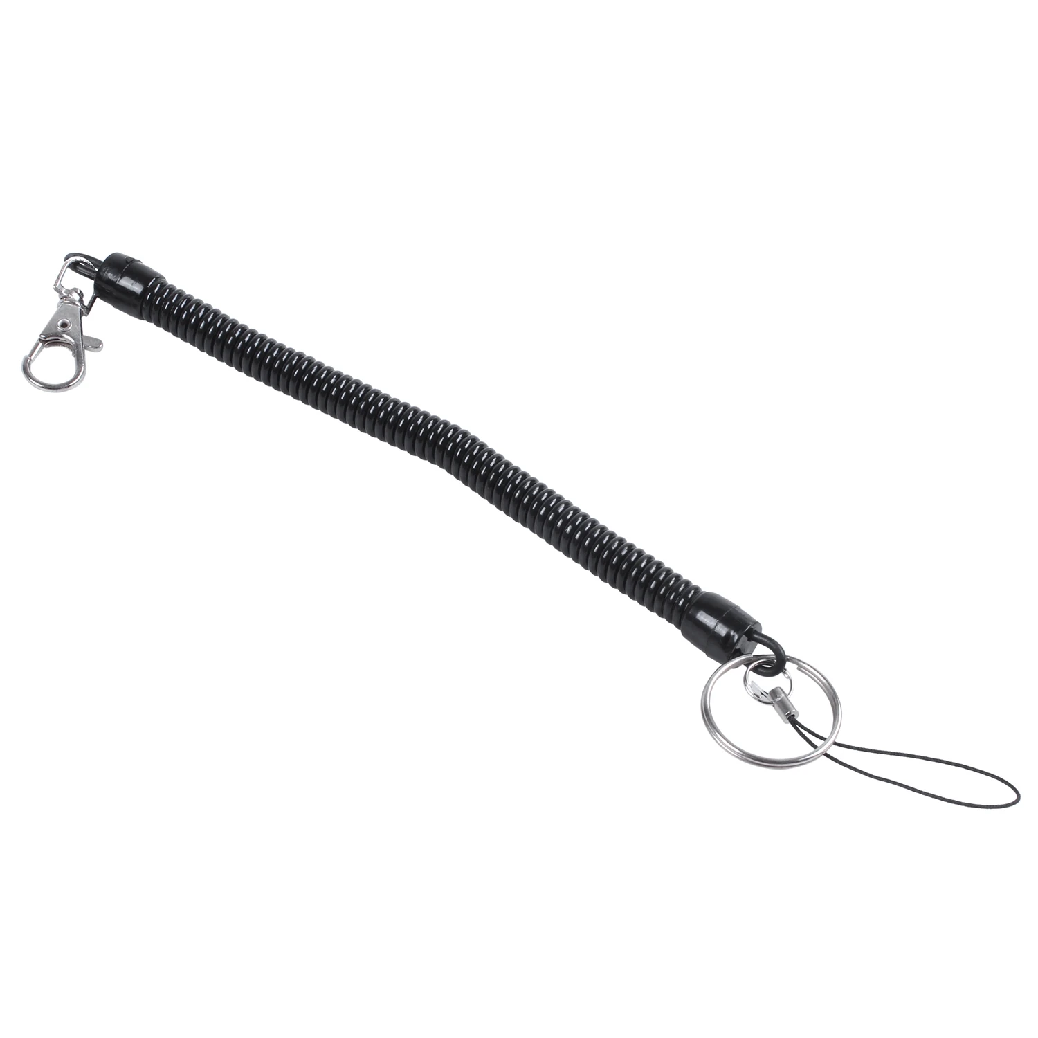 

Черный весенний шнур веревка шарнирная застежка-Омар брелок цепочка ремешок