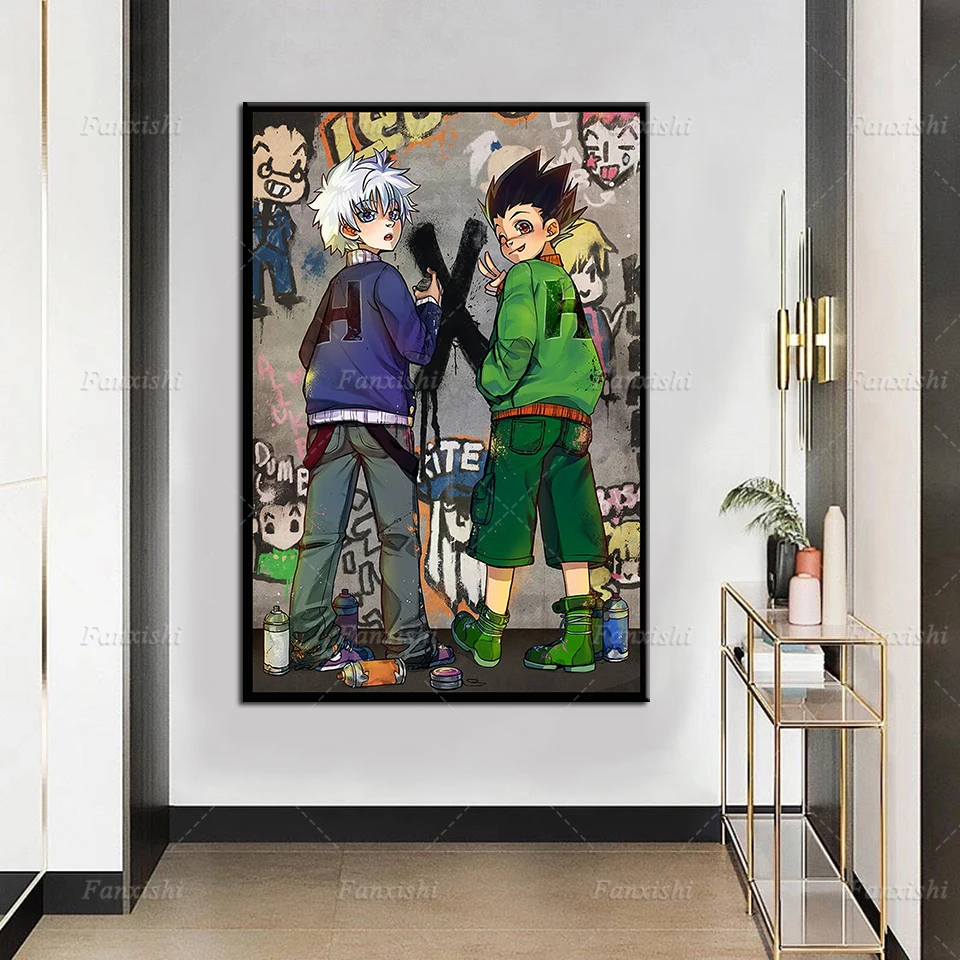 

Modular Home Decor Anime Hunter×Hunter Role Pictures Modern Canvas Painting Printed Pop Poster For Living Room No Frame Wall Art