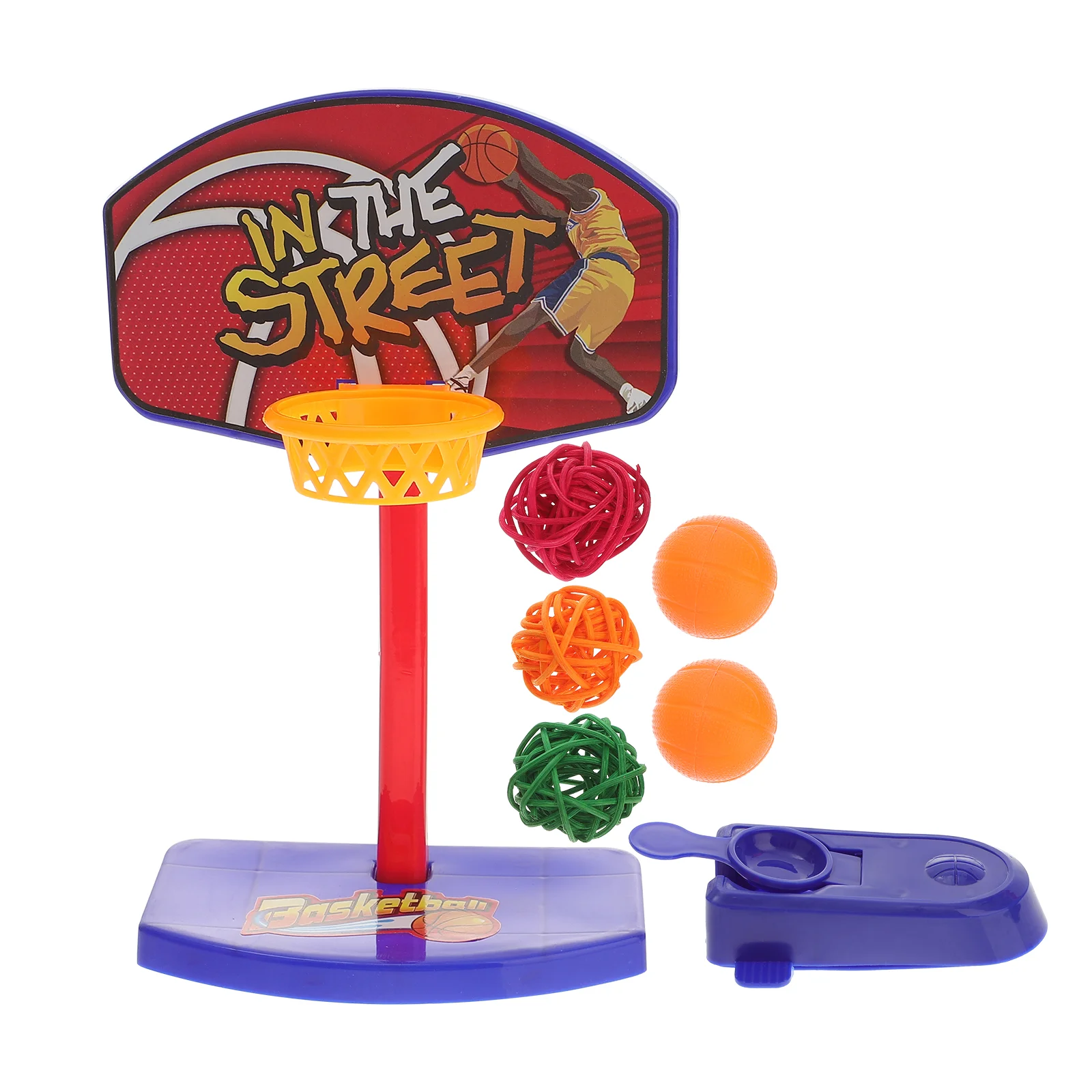 

Bird Toy Toys Parrot Basketball Trick Training Tabletop Hoop Educational Cage Rattan Intelligence Minihooop Set Leisure Birds