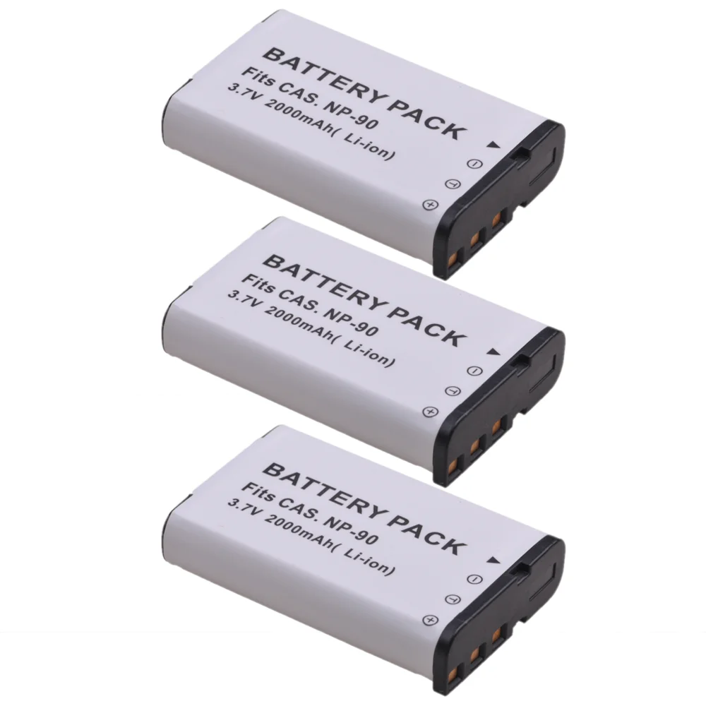 

NP-90 NP90 Battery for Casio Exilim EX-FH100 EX-H10 EX-H15 EX-H20G EX-FH100BK