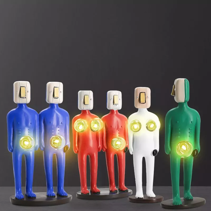 

Bulbs-Decorative Arts LED Night Lights Dramadeco Evil Decoration Resin Lamp Valentine's Day Gift Interior Room Decoration