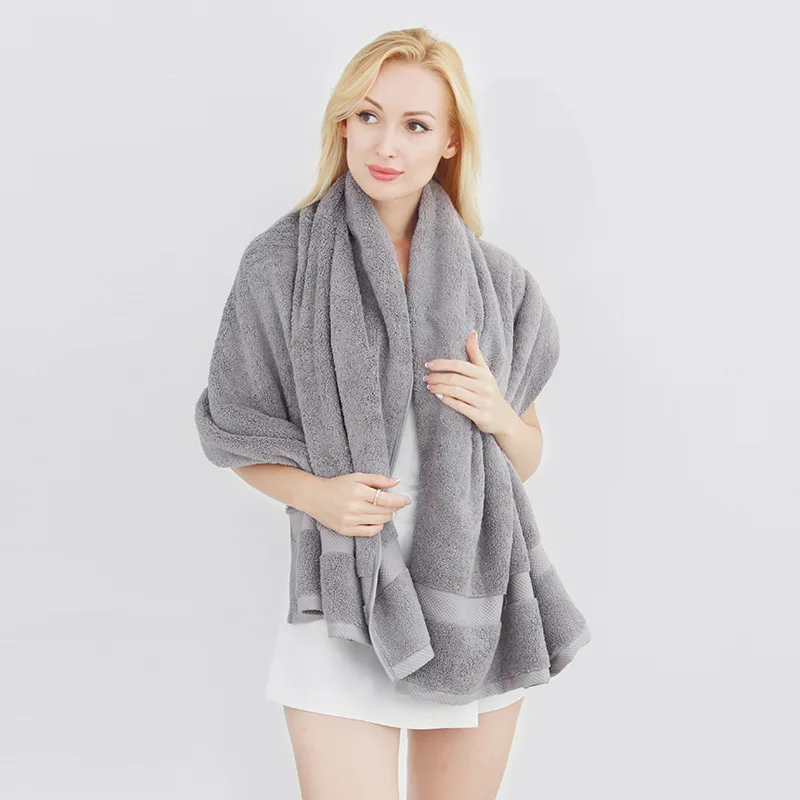 

New 100% cotton absorbent quick-drying towel solid color soft shower sports travel does not fade multifunctional bathroom towel
