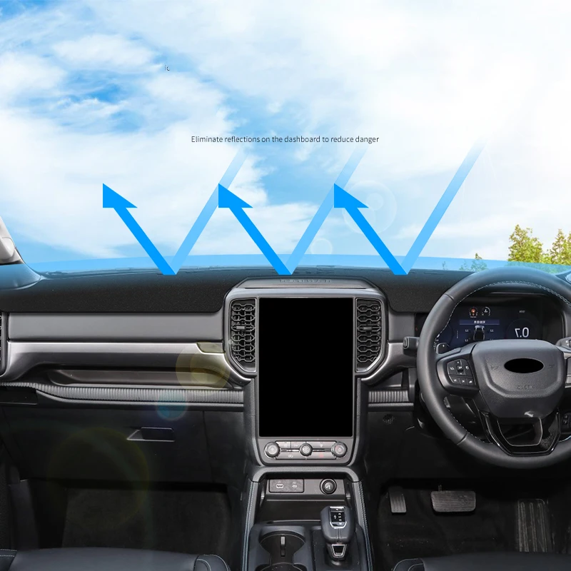 Защитная крышка приборной панели для Ford Ranger Raptor Wildtrak LHD RHD 2023 2024