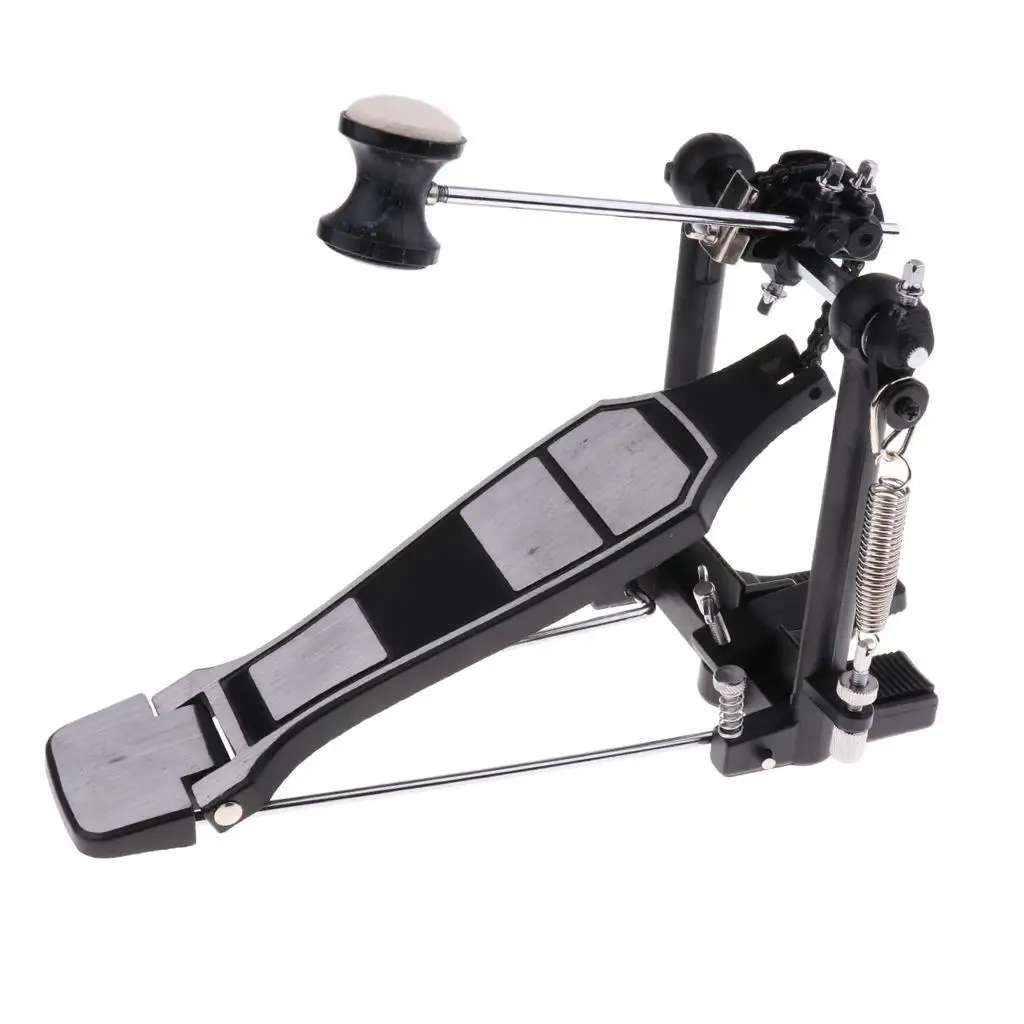 

Rack Drum Pedal Set with Drum Beater Single Chain Drive Kit for Drummer