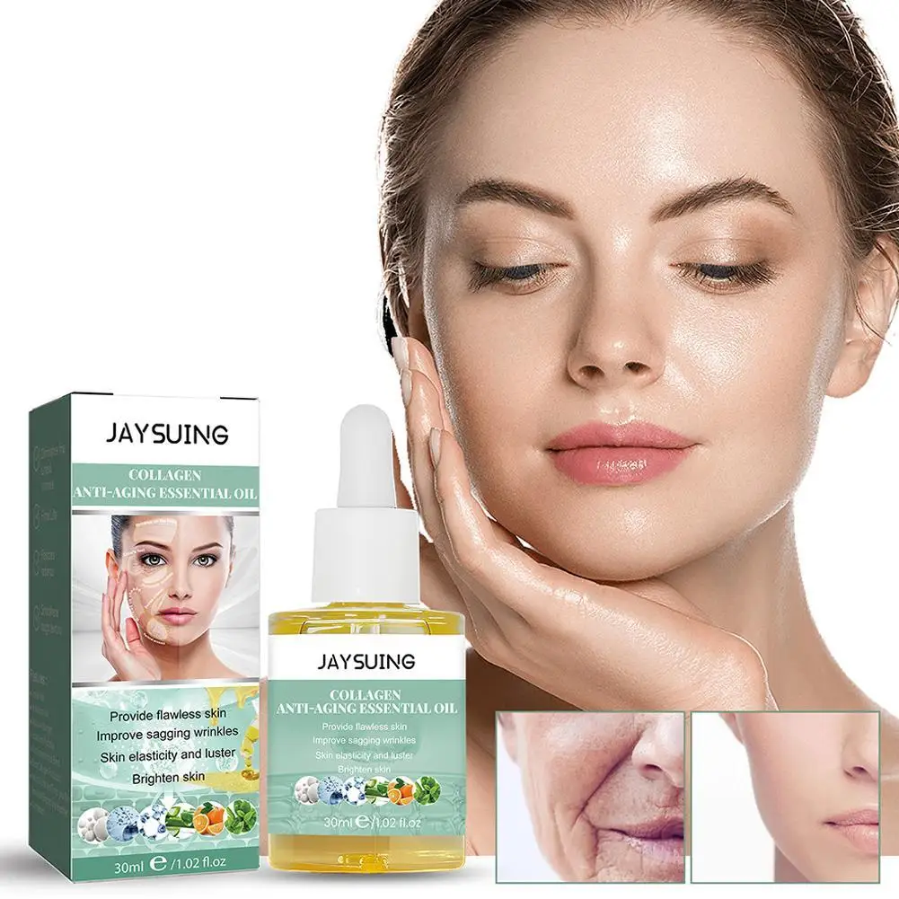 

30ml Collagen Boost Anti Aging Serum Fade Fine Lines Firming Lifting Anti Wrinkle Essence Remover Dark Spots Whitening Serum