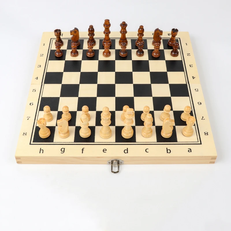 Strategy Game International Chess Set Magnetic Portable International Chess Wooden Game Piece Juego De Mesa Family Table Game