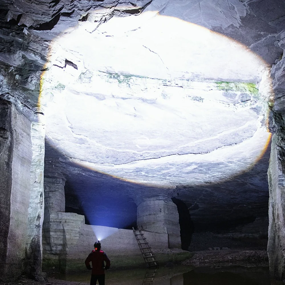 Мощный Светодиодный Налобный Фонарь 10000lm Перезаряжаемый Через Usb Type-c