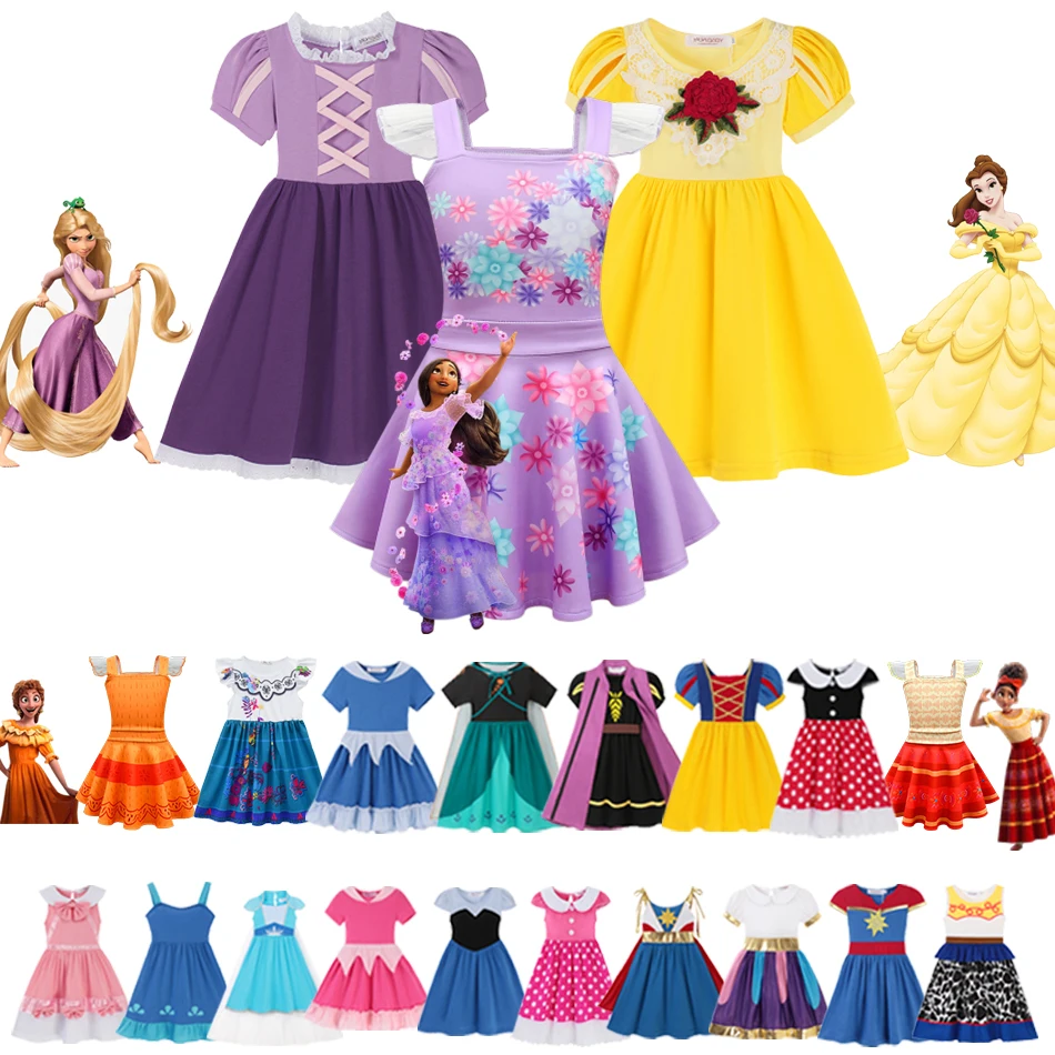 Vestido de princesa de Frozen para niña, disfraz de princesa Elsa, Anna, Cenicienta, ropa para fiesta de graduación, 2022