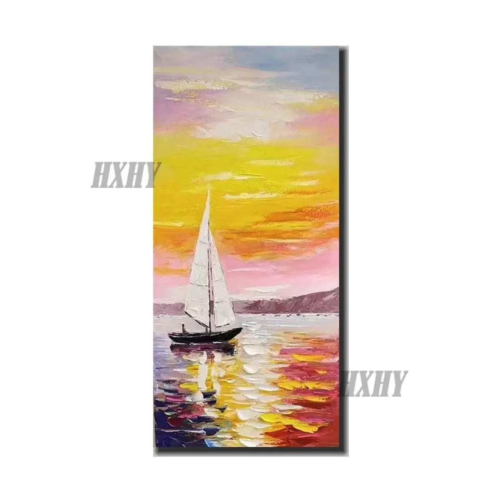 

Framed Red Morning Glow Paintings Wall Decor Suitable For Modern Bedroom and Living Room