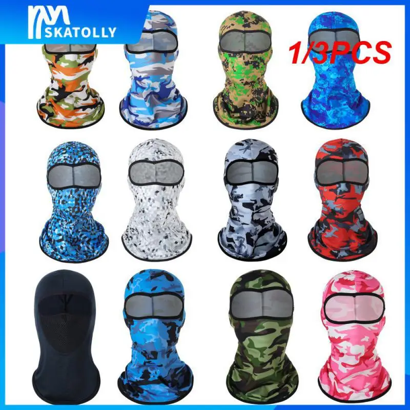 

Маска на все лицо для езды на велосипеде 1/3 шт., камуфляжная Балаклава в стиле милитари, маска для охоты и рыбалки на природе, армейская Спортивная подкладка для шлема