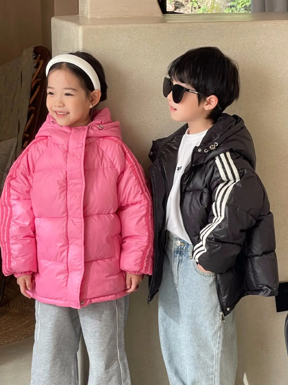 

Корейский вариант осени и новой детской одежды с хлопковой подкладкой для мальчиков и девочек зимнее теплое пальто