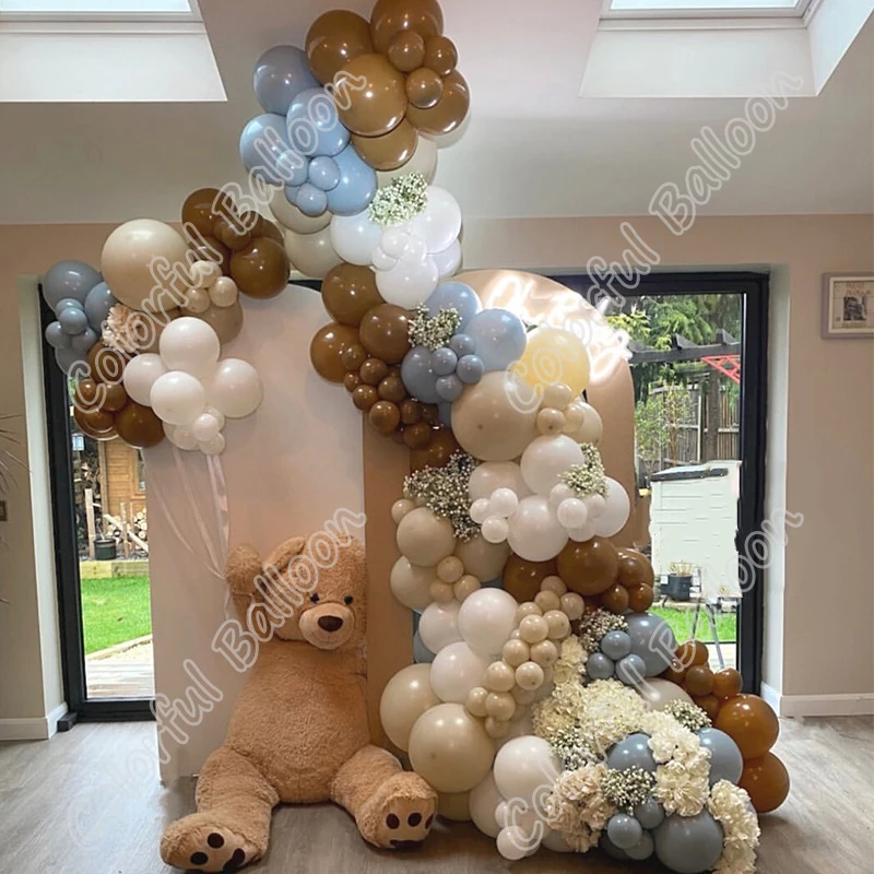 200 шт двойной светильник-голубой латексный шар с днем рождения для вечерние ринки