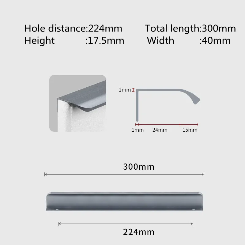 

KK & FING, золотистый матовый шкаф из алюминиевого сплава, скрытое Боковое крепление для шкафа, ручка для ящика, фурнитура