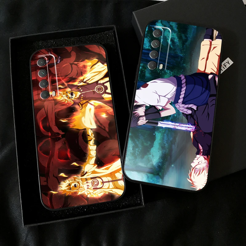 

Japan NARUTO Anime Phone Case For Huawei Honor 7A 7X 8 8X 8C 9 V9 9A 9X 9 Lite 9X Lite Coque Carcasa Black Soft Funda