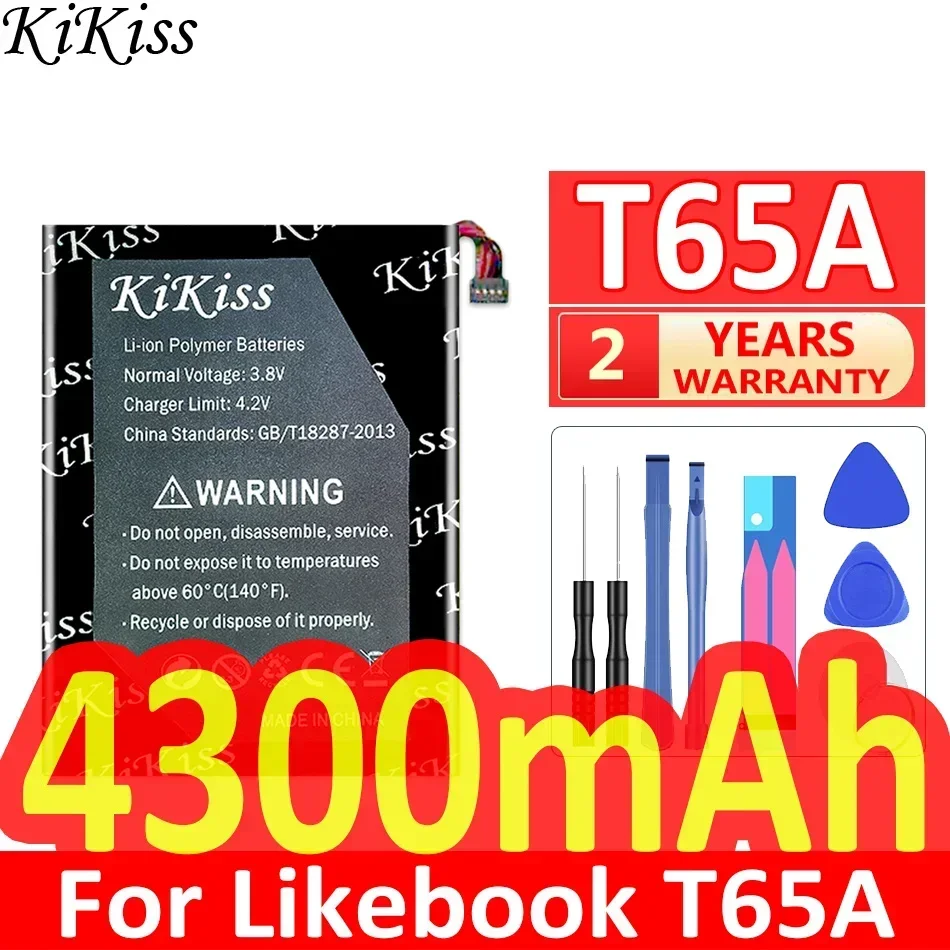Мощный аккумулятор KiKiss 4100 мАч/5300 мАч для бумаг Likebook Mimas 7 8 дюйма T65A Mars устройство