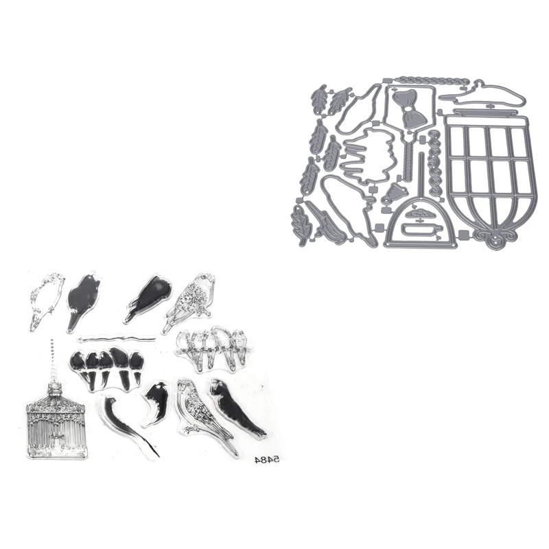 

1 Set Stamps And Dies For Card Making DIY Scrapbooking Arts Crafts Metal Cutting Dies (5484)