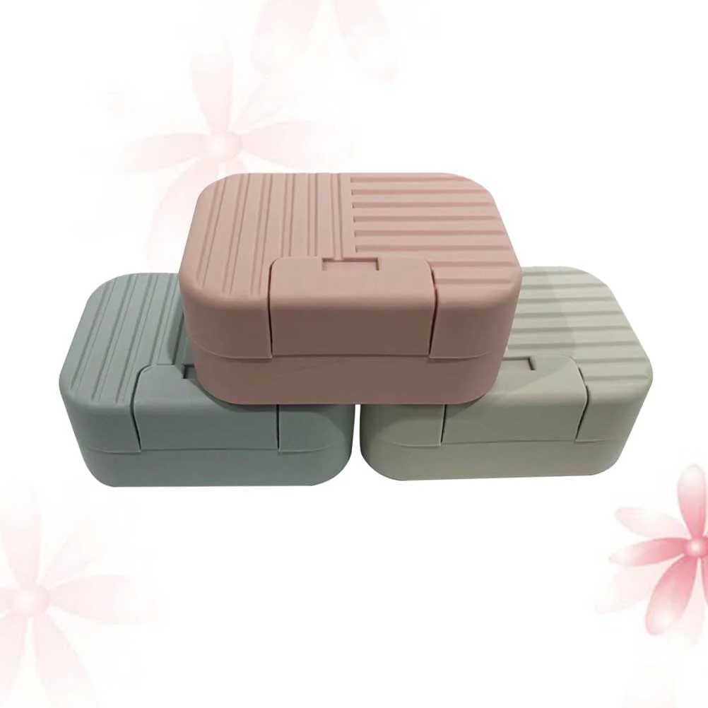 

Soap Dish Container Box Case Tray Plasticpractical Waterproof Decorative Lidsdrain Rack Storage Bar Saver Portable
