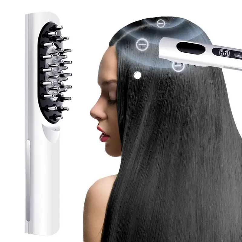 

Electric Scalp Massage Comb 2-in-1 Massage Brush For Scalp And Hair Brush Vibrating Head Massager For Stress Relax Hair Growth