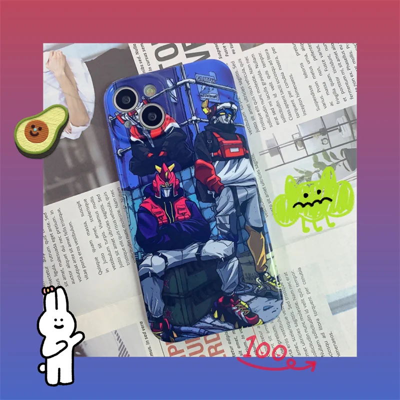 

Japanese Anime characters Tpu For IPhone 14 13 12 11 Mini Plus Pro Max Magsafe Shockproof Case Full Edging Fall Prevention