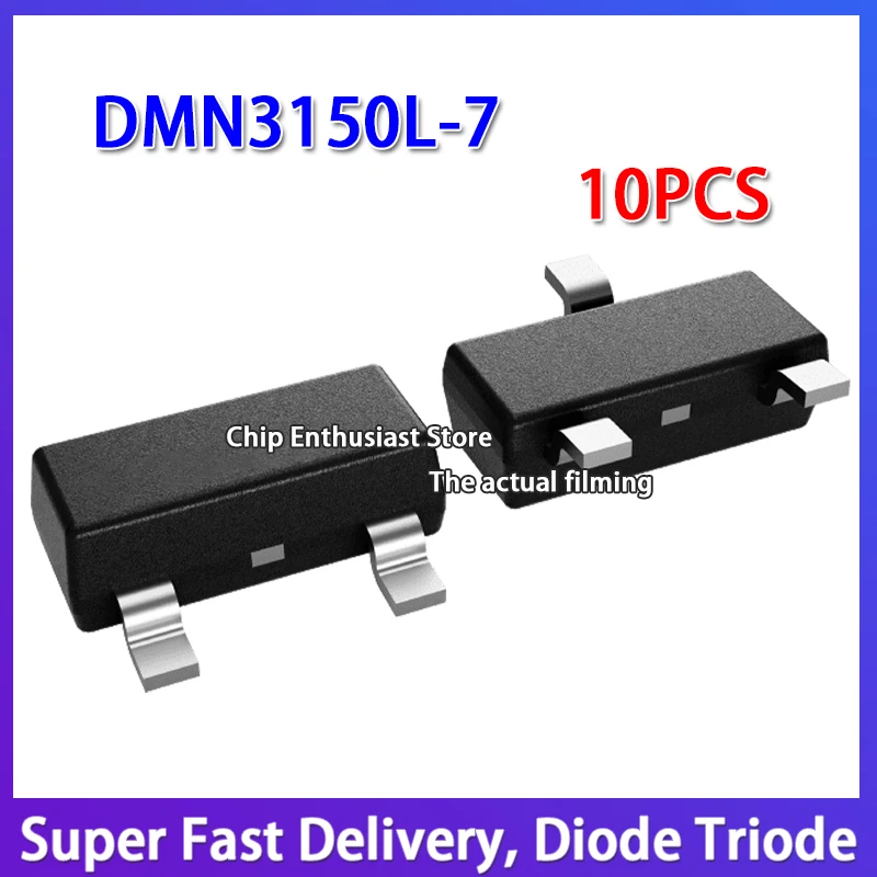 

10PCS DMN3150L-7 31N SOT-23-3 MOS Field Effect Transistor N-Channel 28V 3.8A DIODES