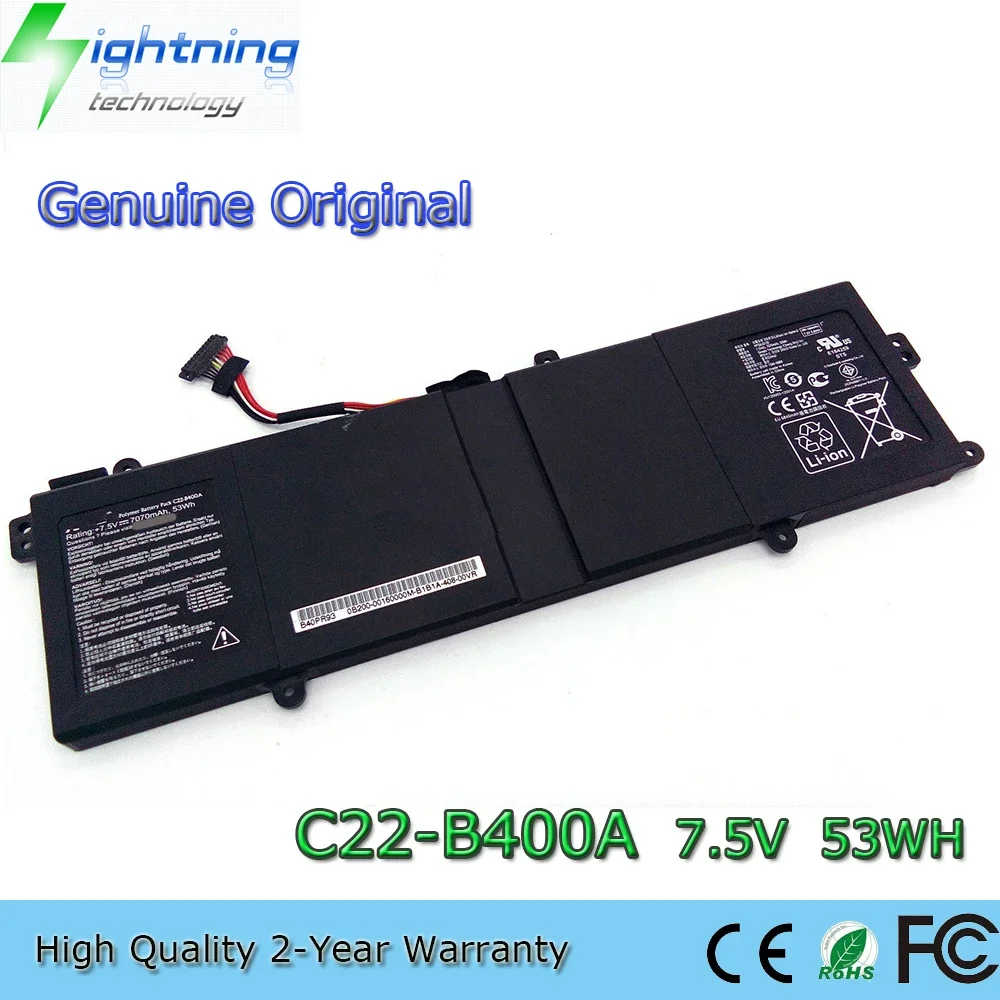 Совершенно новый оригинальный аккумулятор для ноутбука C22-B400A 7 5 В 53 Втч ASUS PRO ADVANCED