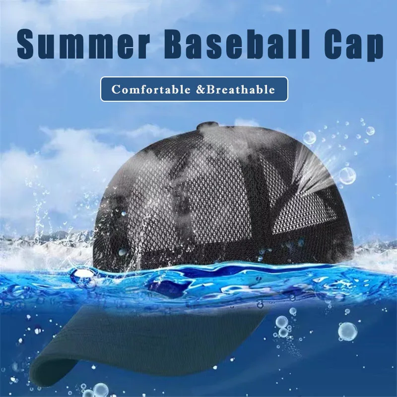 

Fashion Outdoor Baseball Caps Men Women Snapback Hip Hop Hat Summer Breathable Mesh Sun Gorras Unisex Streetwear Casual Sun Hats