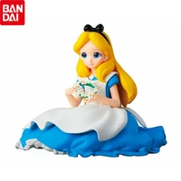 bandai genuine anime disney princess alice in wonderland action figures model collectible ornaments toys children birthday gift